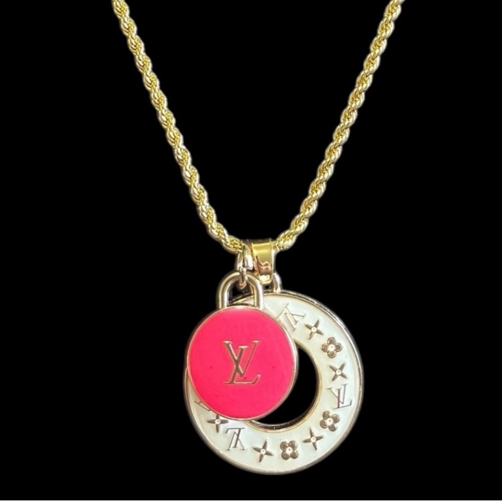 Authentic Louis Vuitton Two Charm Necklace